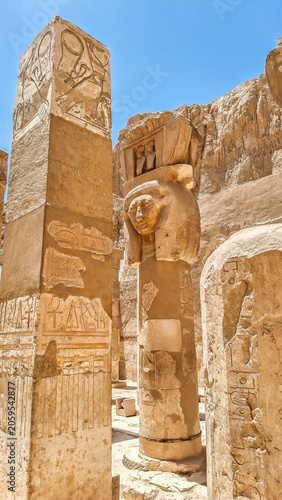 The mortuary temple of Hatshepsut, Egypt.