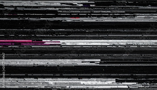 Glitchy horizontal stripes with colors