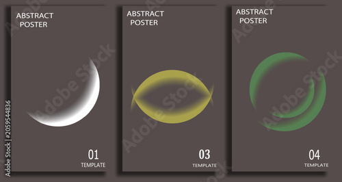 Minimal Velvet Plum Abstract Shape Poster Background Collection