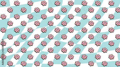 mint coral tiny pattern background