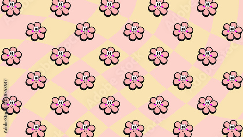beige mini floral background