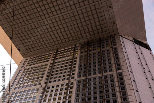 Paris, France - July 04, 2018: View of a modern building in a suburb of Paris De Fans