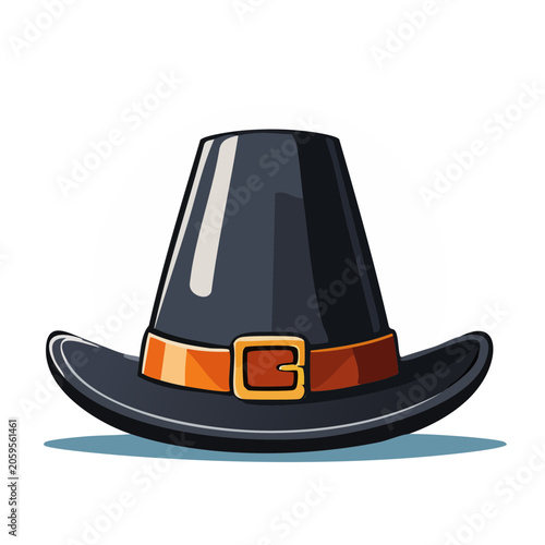 Blue and orange sneaker vector illustration
