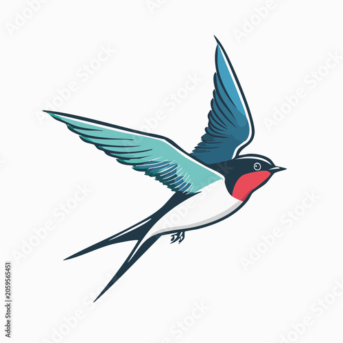 Barn Swallow in Flight
