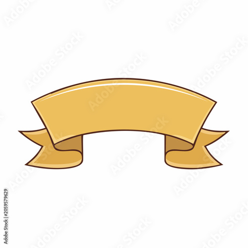 Golden Ribbon Banner