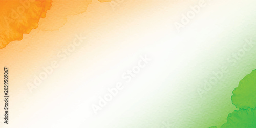 Tablou pe pânză India flag colors watercolor abstract background for celebration