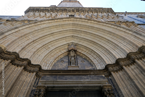 The Portal of Saint Ivo -Portal de Sant Iu-is the oldest and historically most significant entrance to Barcelona Cathedral and served as its main portal for 500 years