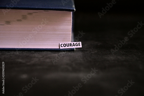 Tableau sur toile Courage Concept Representing Bravery Resilience and Fearless Action
