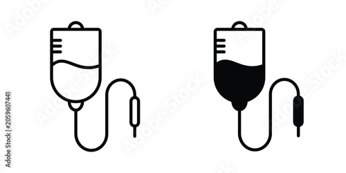 Fotografie Blood transfusion icon for your website and app ui designs