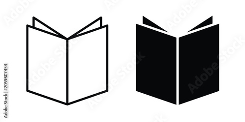 Book open icon for your website and app ui designs