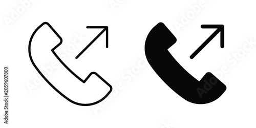 Call outgoing icon for your website and app ui designs
