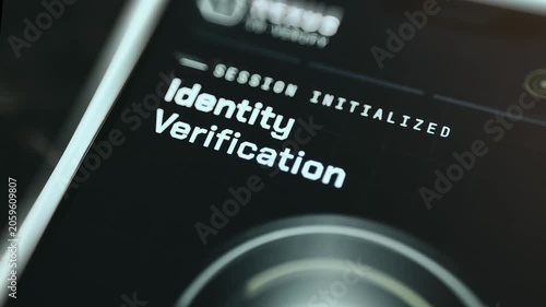 Identity Verification session initialized on device screen