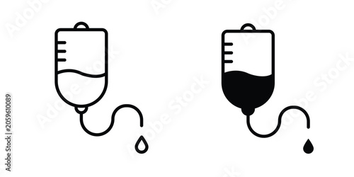 Tableau sur toile iv drip bag icon for your website and app ui designs