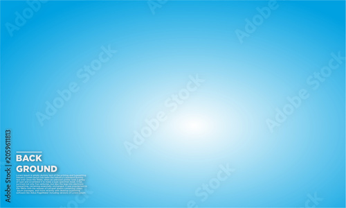 A bright sun shines on a blue background with a white area.