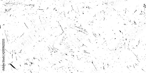 Cuadro en lienzo Grunge texture background with scratches and marks on white vector illustration