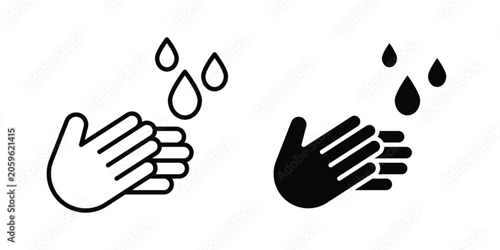 Fototapeta premium Wash your hands icon for your website and app ui designs