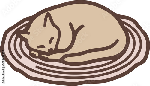 Lazy cat character