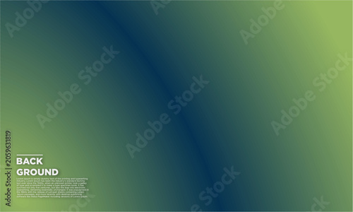 A gradient background image with a blend of dark blue and green hues transitions smoothly into a lighter green tone.