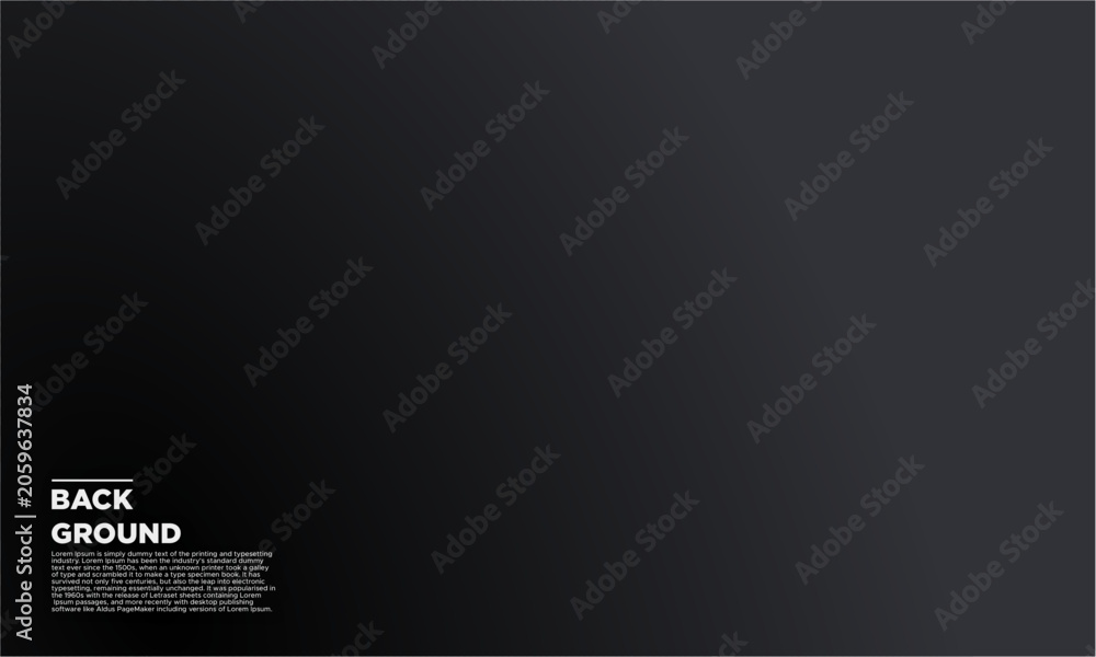 Fototapeta premium A dark background with a white text reading Back Ground