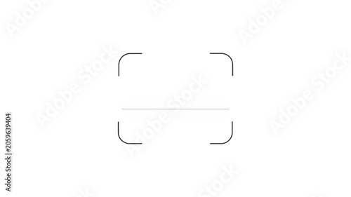 scanner icon animation. fingerprint biometric scanning animation. Biometric scanning showing neon fingerprint icon with fingerprint circle 4k video
