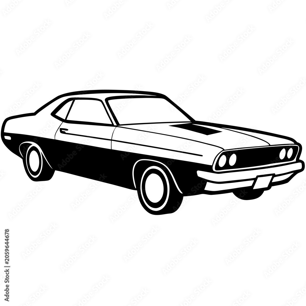 Naklejka premium Vintage car isolated on white