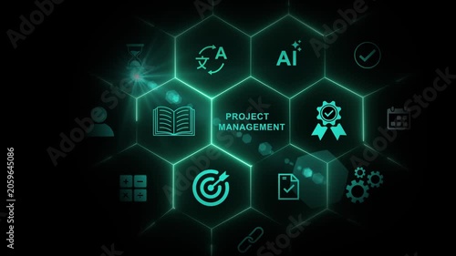 Project management concept. Business, Technology, Internet and network concept.