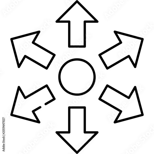 Fotografía Line Art Expansion Icon