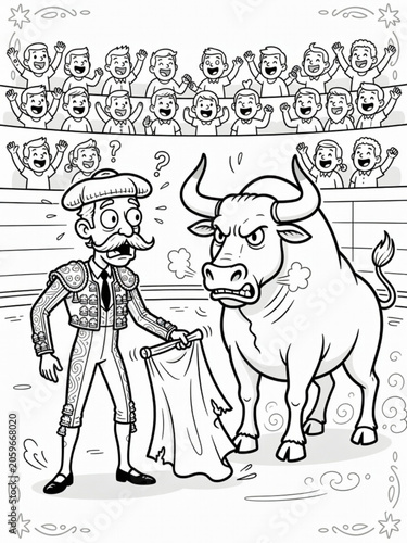 bullfighter coloring page
