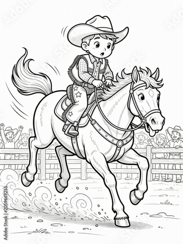 rodeo coloring page