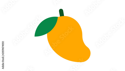 Mango isolated on white background 