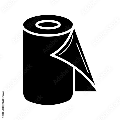 toilet tissue icon vector graphic
