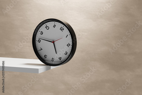 Clock on edge signaling time ending and deadline approaching