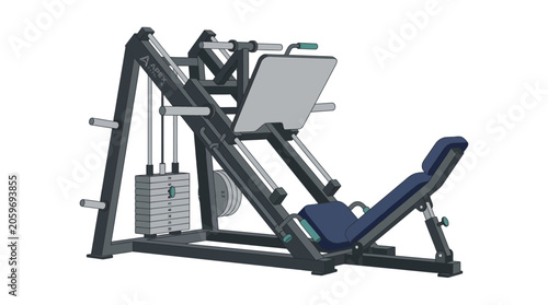 Cuadro en lienzo Leg Press Machine for Gym Workout.