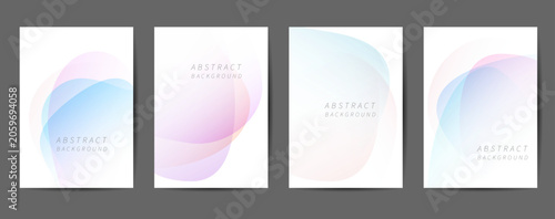 Set of contemporary social media post templates featuring soft gradients, minimalist layouts, and modern aesthetic design. Suitable for lifestyle brands, wellness marketing, and creative businesses.