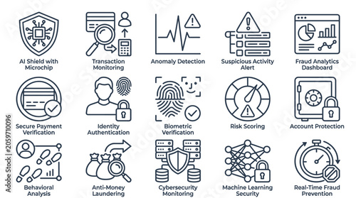 Business icons for various industries.