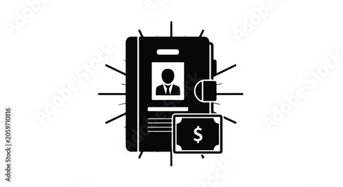 online banking mobile payment finance icon