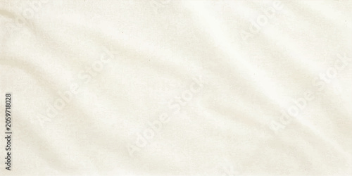 Foto A soft, creased fabric texture in a warm, off-white hue, offering a versatile and subtle background for design elements