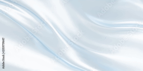 Foto A flowing, ethereal wave of soft white silk drapes gracefully, creating a smooth, luxurious texture with subtle blue undertones that evoke a sense of calm and elegance