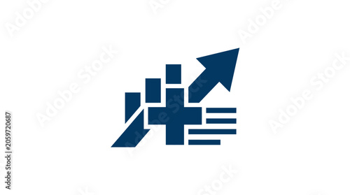Business Growth Chart Arrow Graph.
