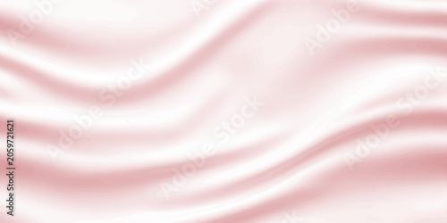 Billede på lærred A flowing, lustrous pink silk fabric draped in elegant waves, exuding a sense of luxury and delicate softness, ideal for sophisticated design