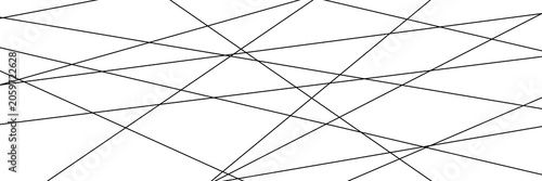 Photos Chaotic arrangement of straight geometric lines