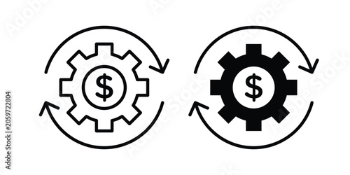 Canvas Print Costs optimization Icon