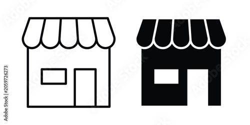 Tableau sur toile Local store icon