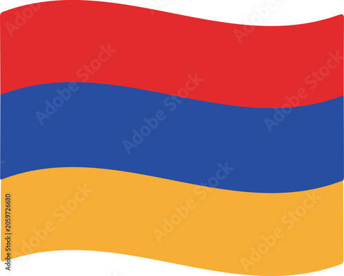Photos Waving flag of armenia, national symbol of the armenian state