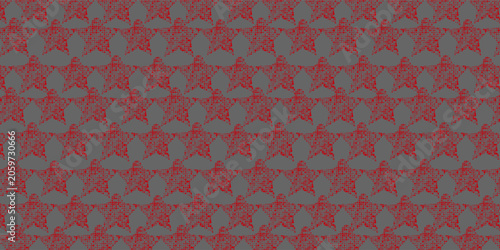 Seamless Digital Star Pattern Background With Neon Dotted Grid On Black Wallpaper
