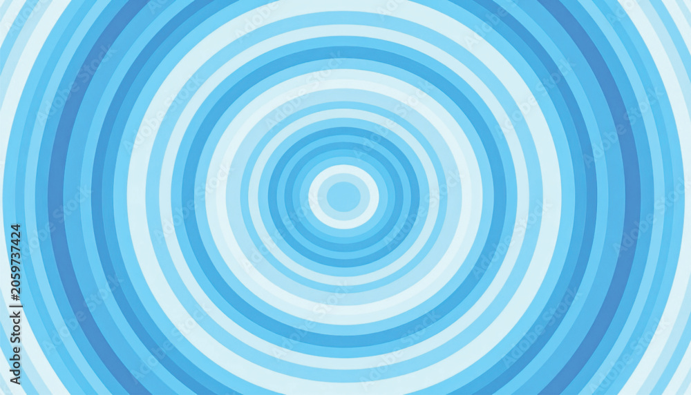 Naklejka premium Blue concentric circles pattern design.