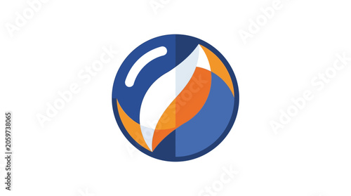 Catseye Marble Vector Illustration