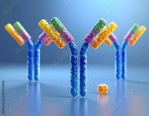 Y-shaped antibody molecules (immunoglobulins)