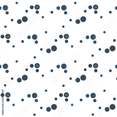 Vector seamless pattern from blueberry frits on a white background 