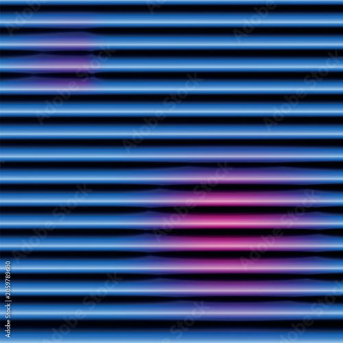 Φωτογραφία Abstract blue horizontal lines with vibrant pink glowing focal point seamless pattern for futuristic digital background and dynamic web graphic
